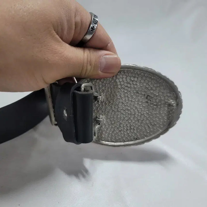 [BUNJANG] Elvis Big Buckle Leather Belt / 엘비스 빅버클 가죽벨트/a971