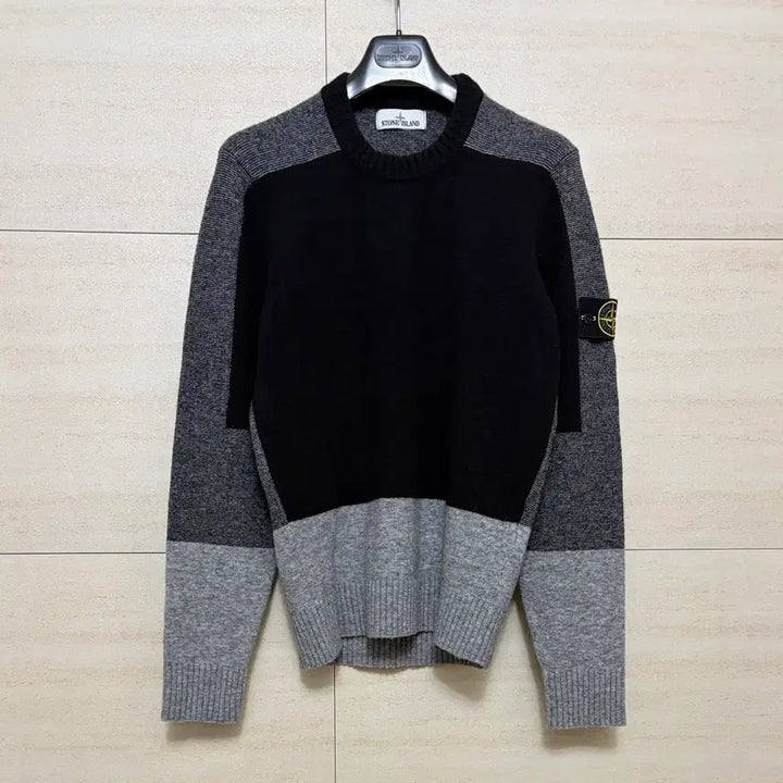 [BUNJANG] Stone Island Color Block Blend Knit / 백화점판)스톤아일랜드 컬러블록 블렌드 니트 M