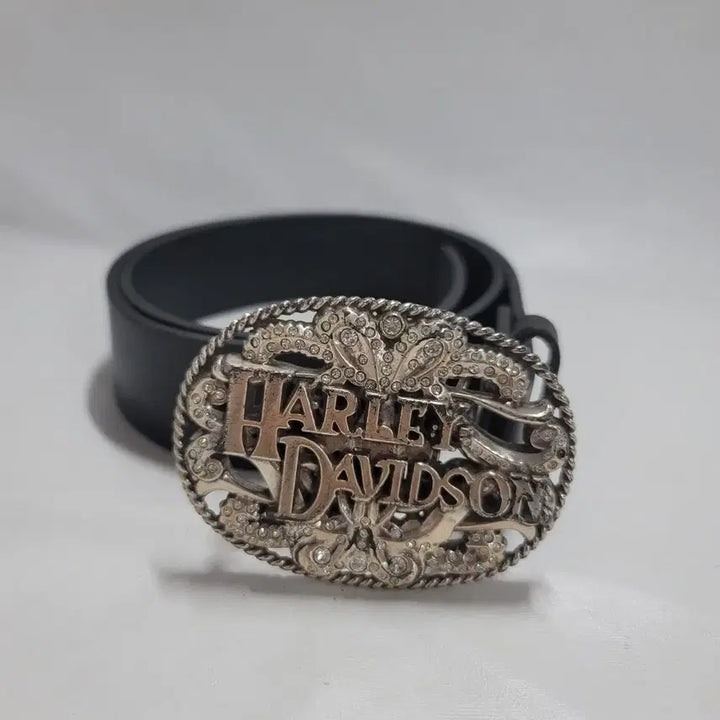 [BUNJANG] Harley-Davidson Big Buckle Leather Belt / 할리데이비슨 빅버클 가죽벨트/a972