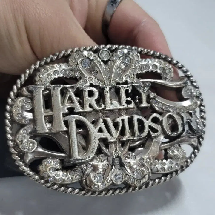 [BUNJANG] Harley-Davidson Big Buckle Leather Belt / 할리데이비슨 빅버클 가죽벨트/a972