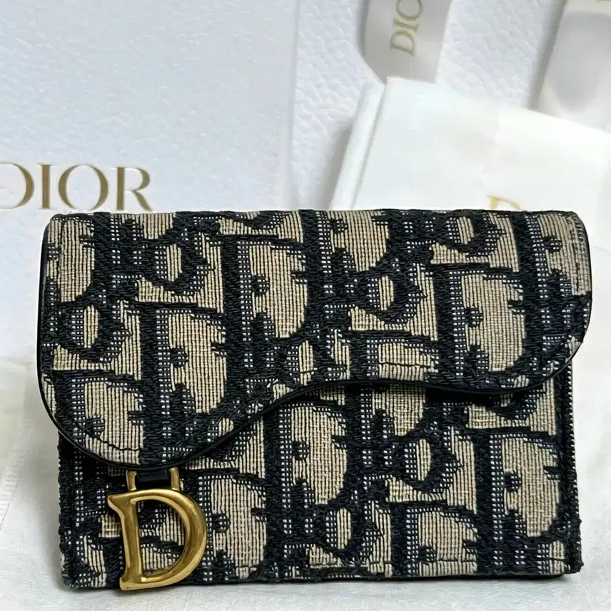 [BUNJANG] Dior Oblique Saddle Card Holder / [새상품급/풀구성품] 디올 오블리크 새들 카드지갑