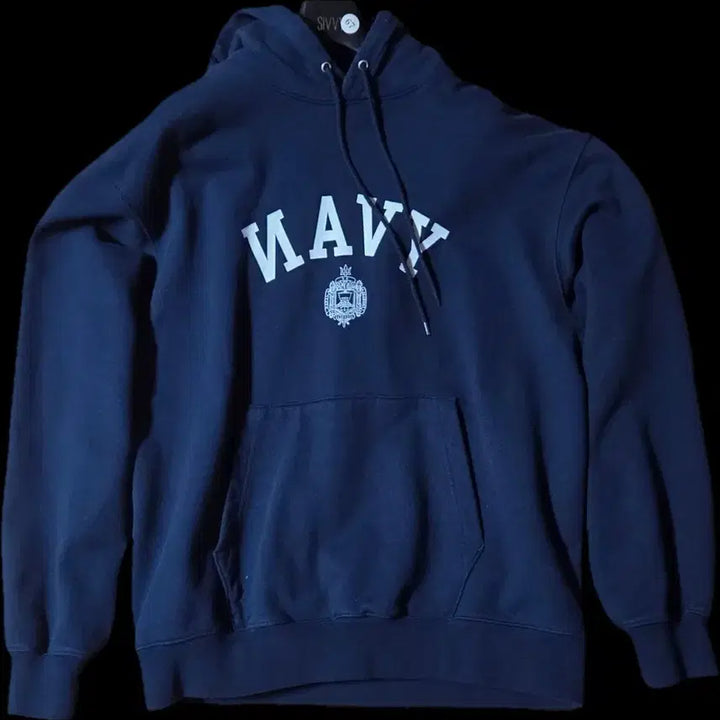 [BUNJANG] Espionage Navy Hoodie M / 에스피오나지 네이비 후드티 M