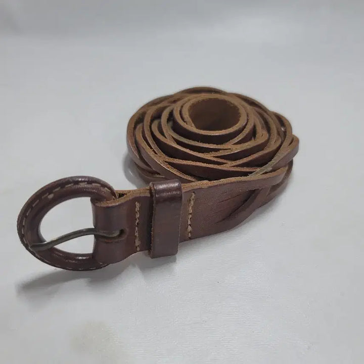 [BUNJANG] Genuine Leather Twisted Belt / 통가죽 꽈배기벨트/a976