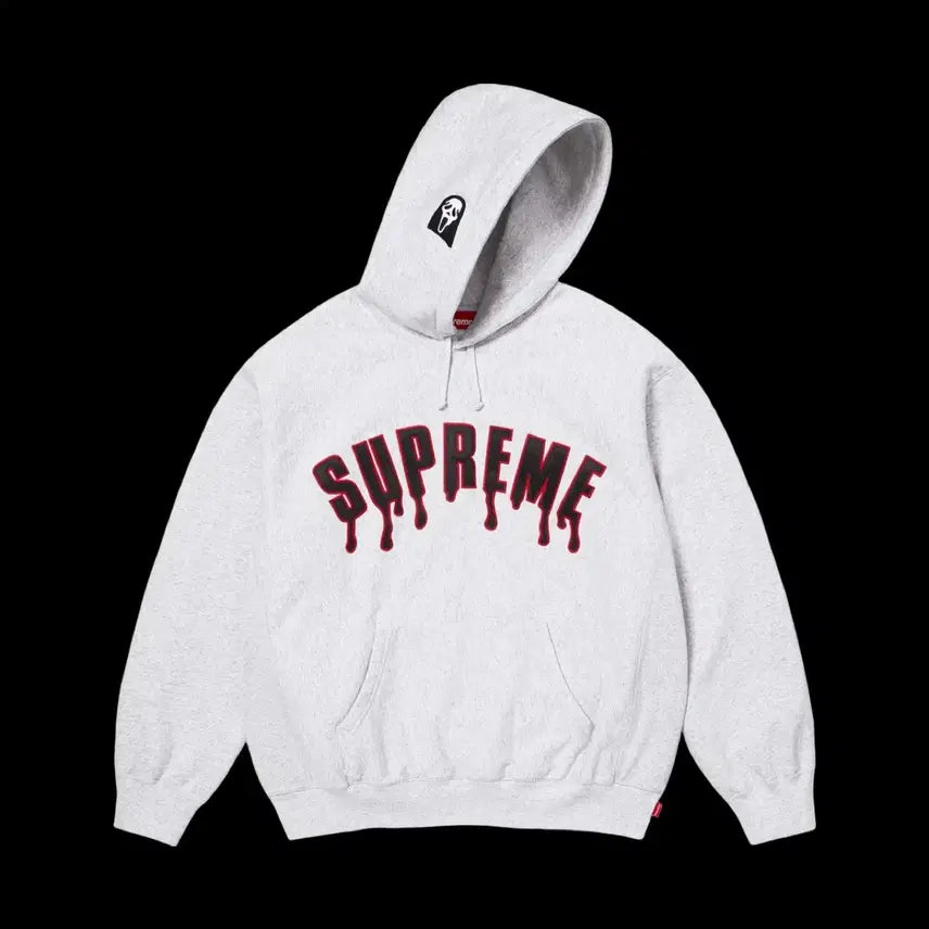 [BUNJANG] Supreme Ghostface Arc Hoodie Ash Grey / [XL]슈프림 고스트페이스 아크 후드 애쉬 그레이