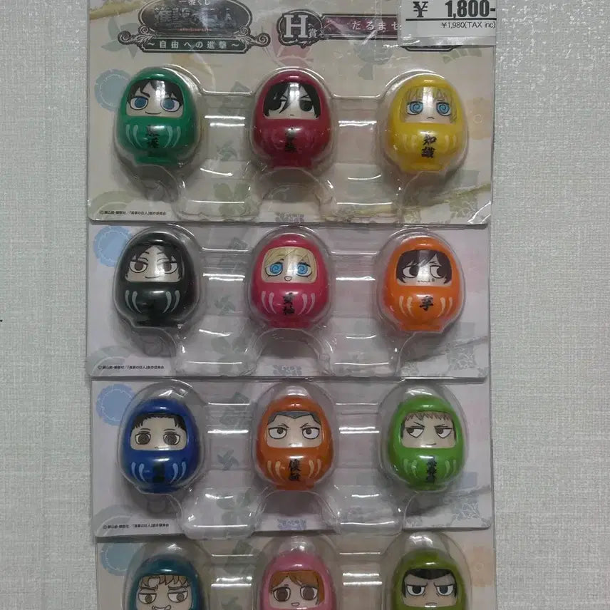 [BUNJANG] Attack on Titan Daruma Full Box / 진격의거인 다루마 풀박스