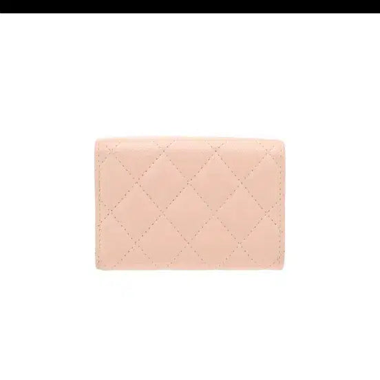 [BUNJANG] Chanel Gold Hardware Classic 3-Fold Wallet Pink / (정품) 샤넬 금장 똑딱이 클래식 3단지갑 핑크 딸기우유