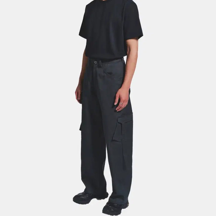 [BUNJANG] Helix Clothing Bind Strap Cargo Pants Teal Grey (M) / (M)헬릭스 클로딩 빈드 스트랩 카고 팬츠 틸 그레이