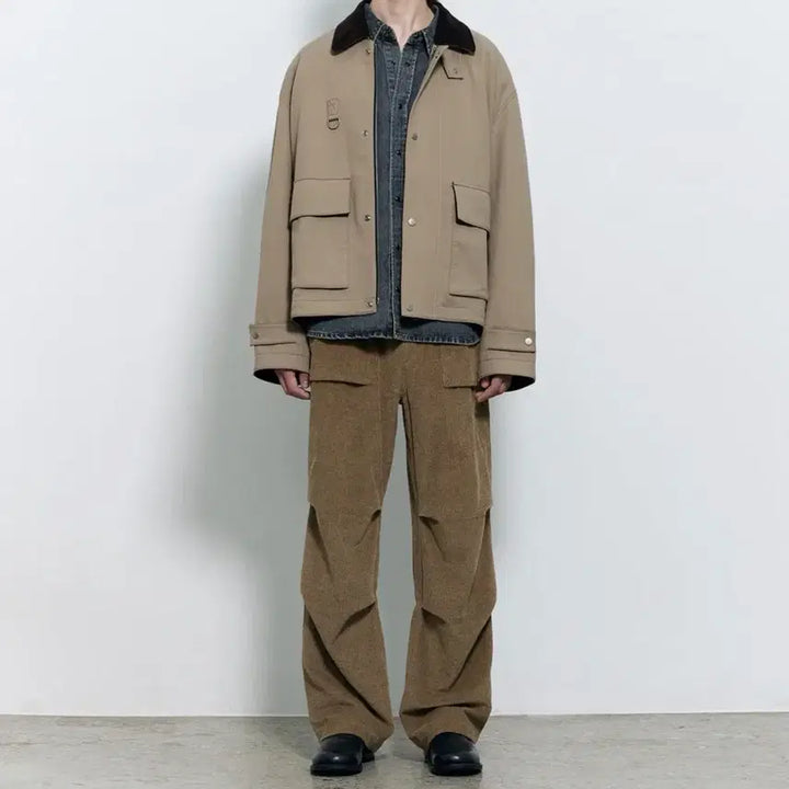 [BUNJANG] INSILENCE Corduroy Fatigue Pants Ash Brown M / (M)인사일런스 코듀로이 퍼티그 팬츠 애쉬 브라운