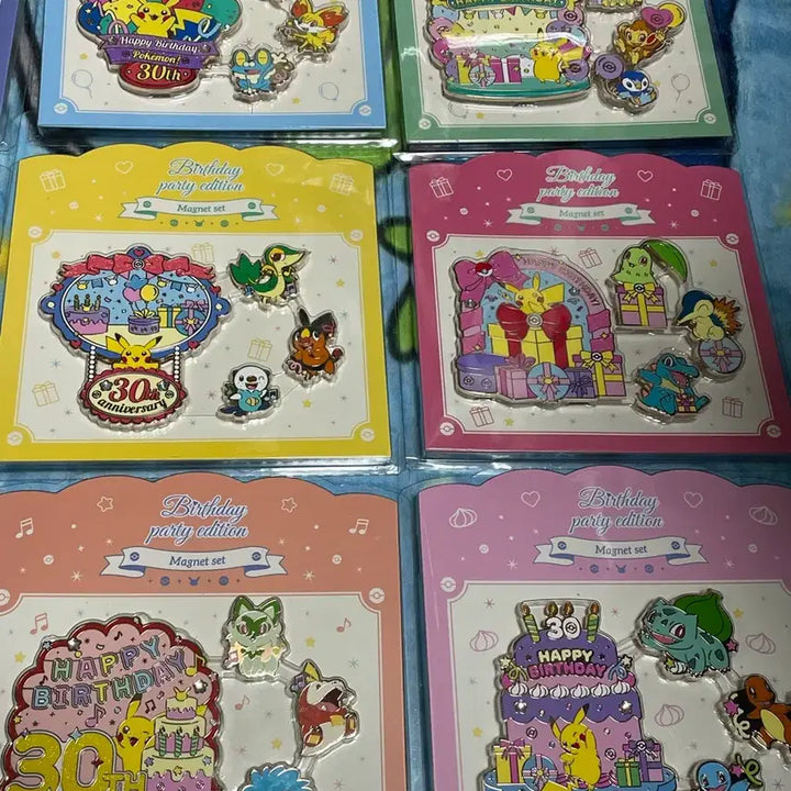 [BUNJANG] Pokemon 30th Anniversary Magnet Bundle Set (9 Types) / 포켓몬30주년 마그넷 9종 일괄