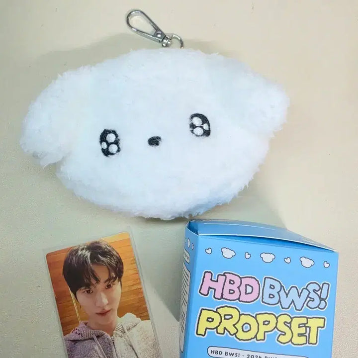 [BUNJANG] Byeon Woo Seok HBD BWS Prop Set Pouch Keyring Photocard / 변우석 HBD BWS! 프롭세트 +파우치 키링 + 포토카드