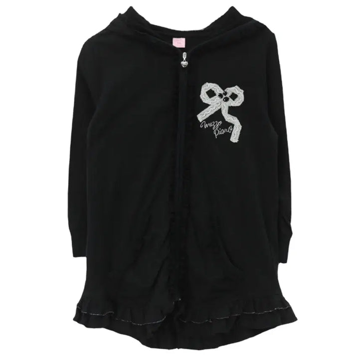 [BUNJANG] Mezzo Piano Black Hooded Zip-Up Jacket / 급전) MEZZO PIANO 메조피아노 후드집업