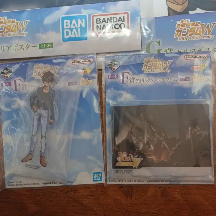 [BUNJANG] Ichiban Kuji Gundam Poster &amp; Acrylic Stand Set / 제일복권 건담 포스터 아크릴스탠드 6종 일괄