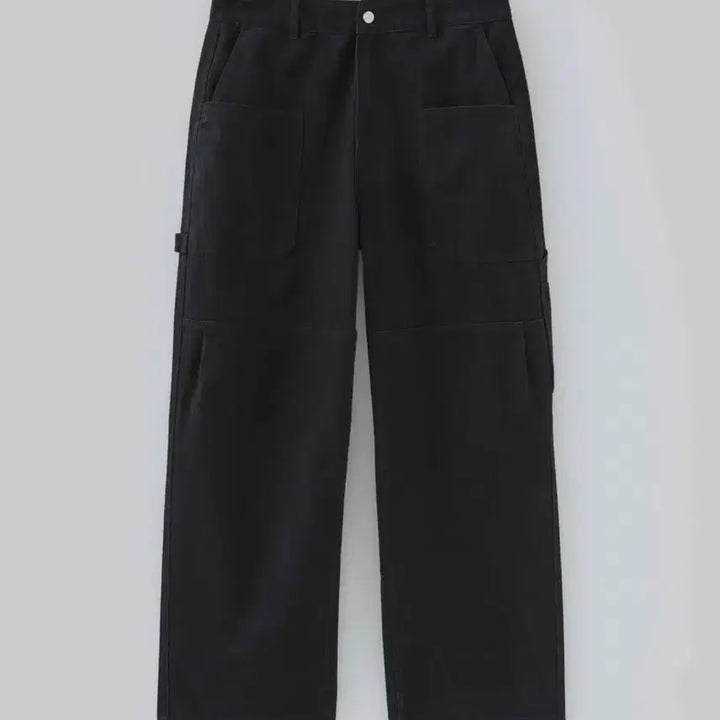 [BUNJANG] Fabregas Lock Cation Carpenter Pants Black / (3)파브레가 로크 카치온 카펜터 팬츠 블랙