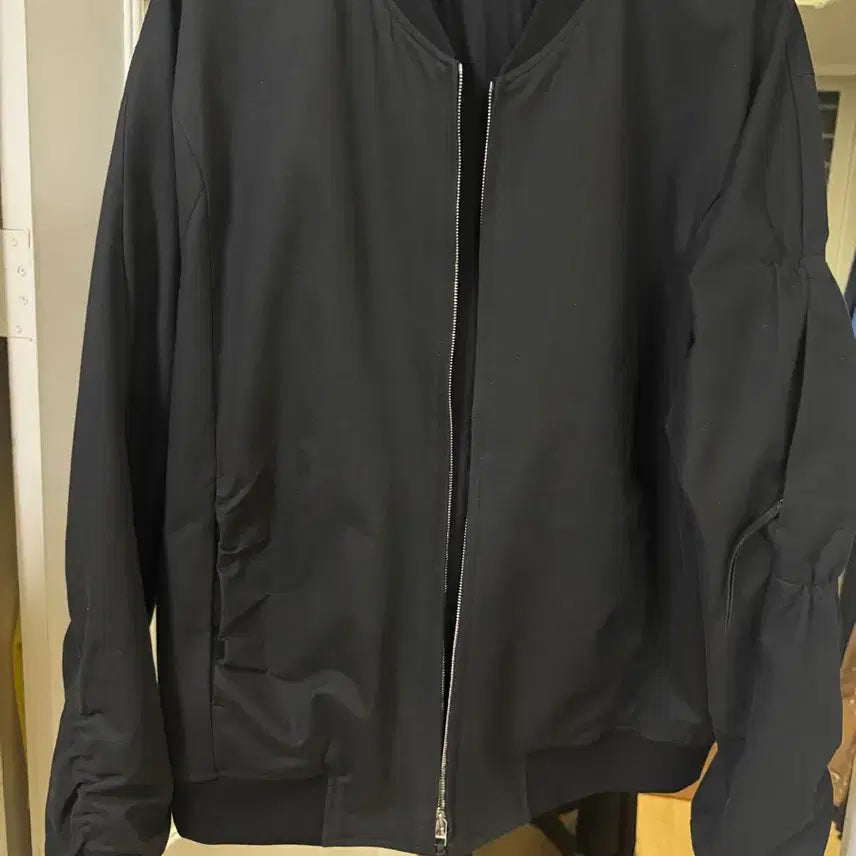 [BUNJANG] Post Archive Faction 8.0+ Shirring Bomber Black XL / 포스트 아카이브 팩션 8.0+ 셔링 봄버