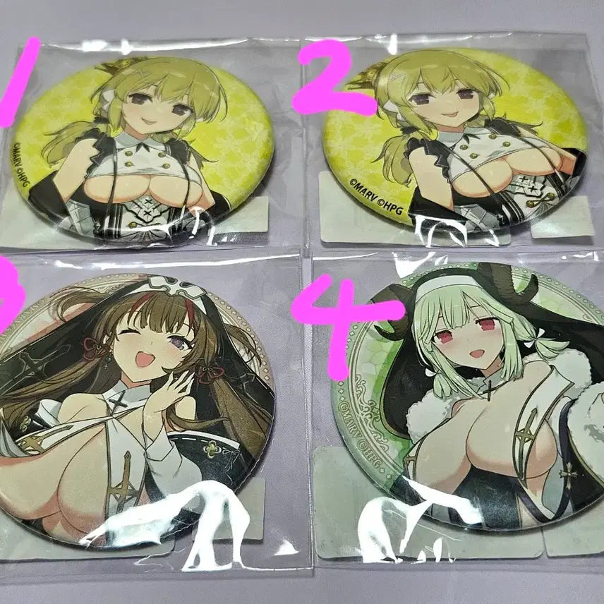 [BUNJANG] Senran Kagura Character Can Badges / 섬란카구라 미소녀 캔뱃지
