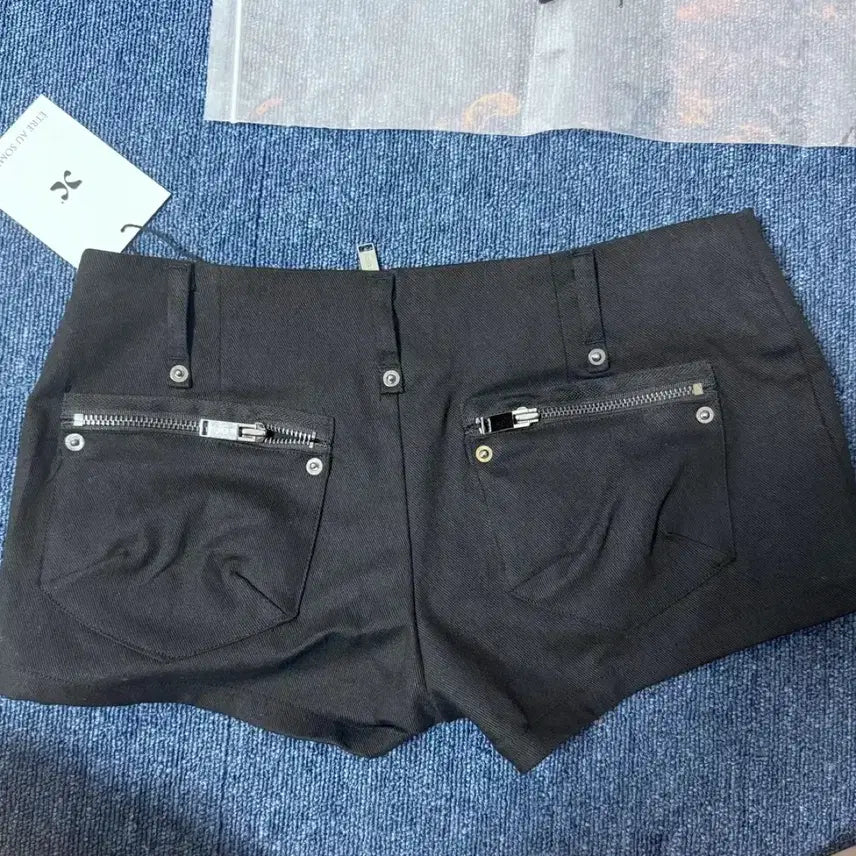 [BUNJANG] Et O Et Somme Napoleon Diagonal Zipper Shorts / 에트오소메 Napoleon Diagonal zipper short 팬츠