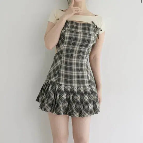 [SOLD OUT] 오늘만가격인하)앤드마리 원피스 스나계 양산형