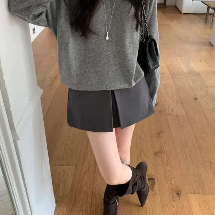 [BUNJANG] Underlime Pins Half Pants (Dark Gray/Gray) - Size S / 언더라임 핀즈 하프 팬츠 S (먹색/그레이)