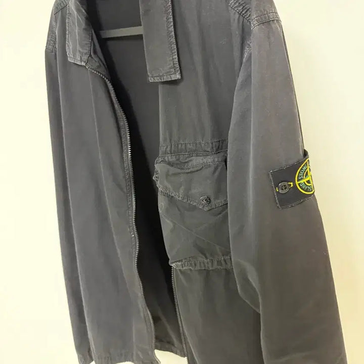 [BUNJANG] Stone Island Cotton Zip-Up Overshirt L / 스톤아일랜드 코튼 집업셔츠 L 판매합니다