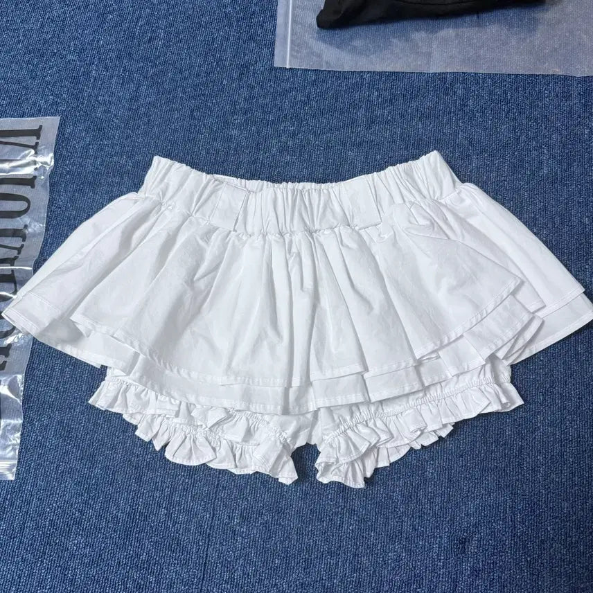 [BUNJANG] Khaki Point Cancan Skirt Pants (Ivory) / 카키포인트 Cancan Skirt Pants (ivory)