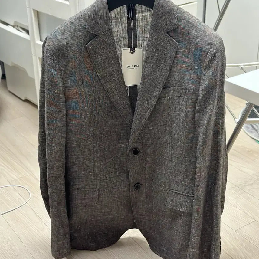 [BUNJANG] Olene Linen Blazer Jacket Brown Size 100 / (새거) 올젠 린넨자켓 블레이저