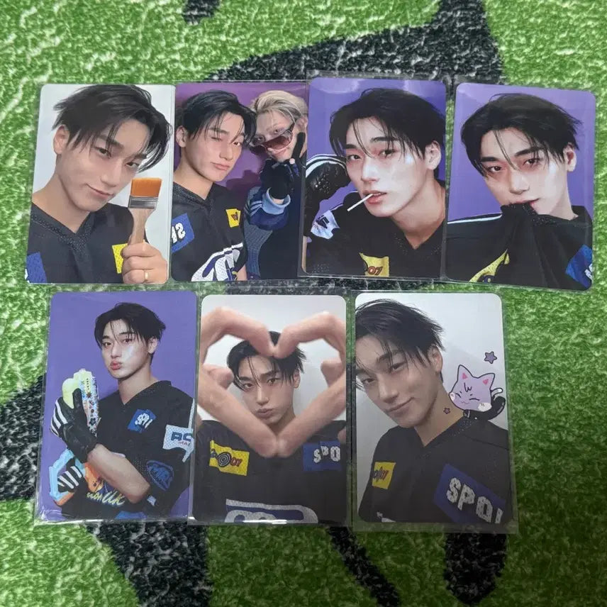 [BUNJANG] ATEEZ Aniteez in Color Pop-up Choi San Photocard Bundle Set / 일괄)에이티즈 ateez 애니티즈 인 컬러 팝업 최산 산 포카 트레카