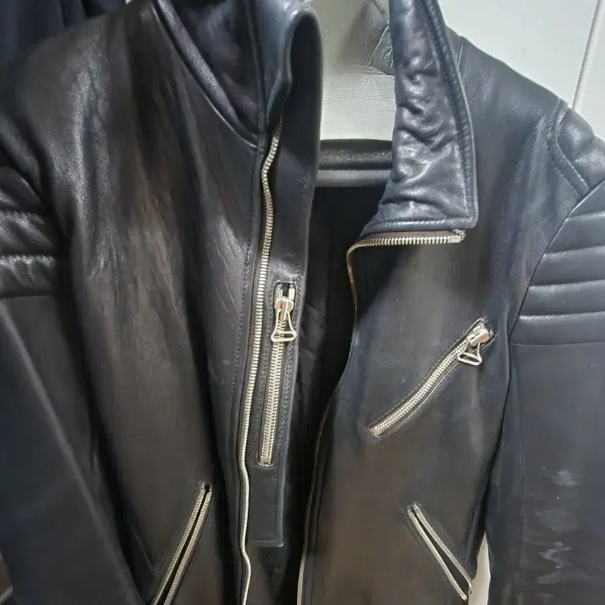 [BUNJANG] System Lambskin Leather Jacket / 시스템 양가죽 재킷