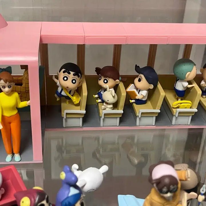 [BUNJANG] Crayon Shin-chan Kindergarten Bus Figure Set Bundle (Includes Hidden) / 짱구 유치원버스 피규어 7종 일괄