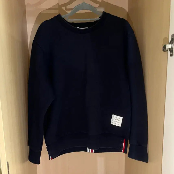 [BUNJANG] Thom Browne Navy Tricolor Sweatshirt Size 3 / 톰브라운 백삼선 맨투맨 3사이즈