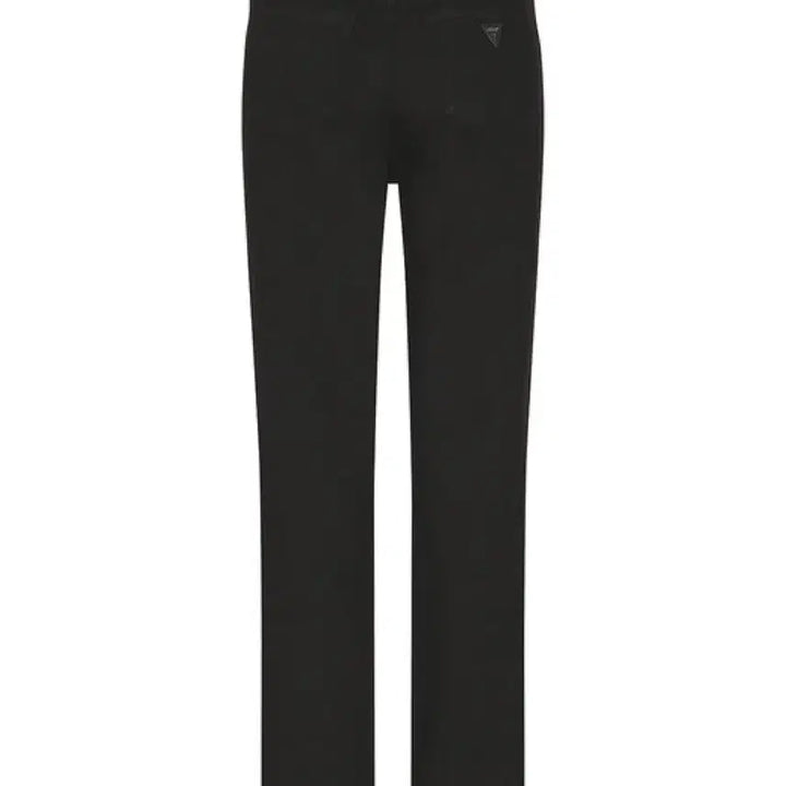 [BUNJANG] Guess Black Brushed Slim Straight Trousers / 게스 블랙 기모 슬림 스트레이트 바지 (YO4D3190)