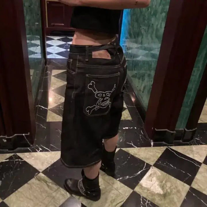 [BUNJANG] Boy Long Face Denim Shorts S / 보이롱페이스 데님 쇼츠 s