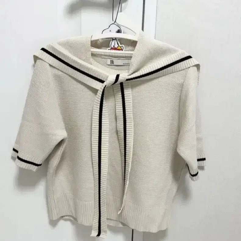 [BUNJANG] RH STUDIO Ivory Sailor Knit Short Sleeve / RH STUDIO 아이보리 세일러 니트 반팔