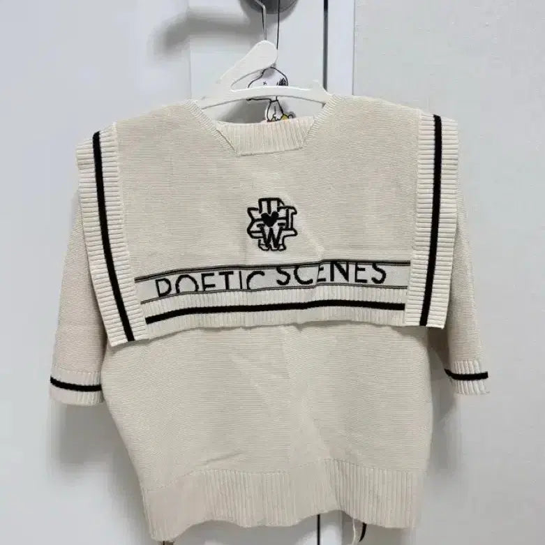 [BUNJANG] RH STUDIO Ivory Sailor Knit Short Sleeve / RH STUDIO 아이보리 세일러 니트 반팔