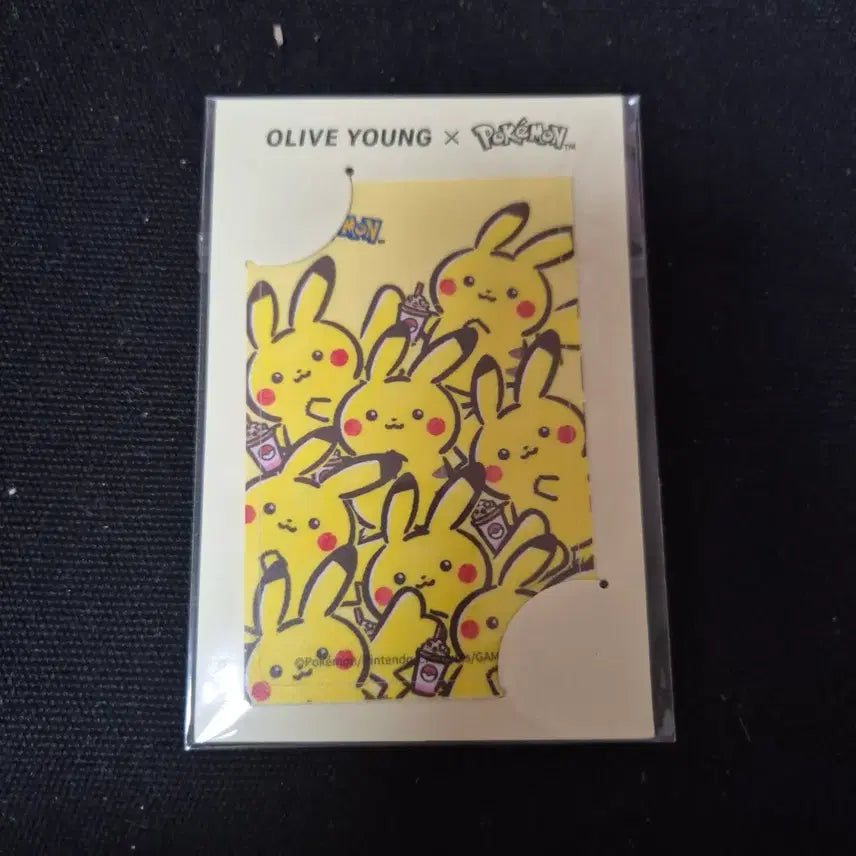 [BUNJANG] Pokémon Pikachu Card Cover Sticker (Sealed) / [미개봉] 올리브영 딜라이트 포켓몬스터 카드 커버 스티커 피카츄