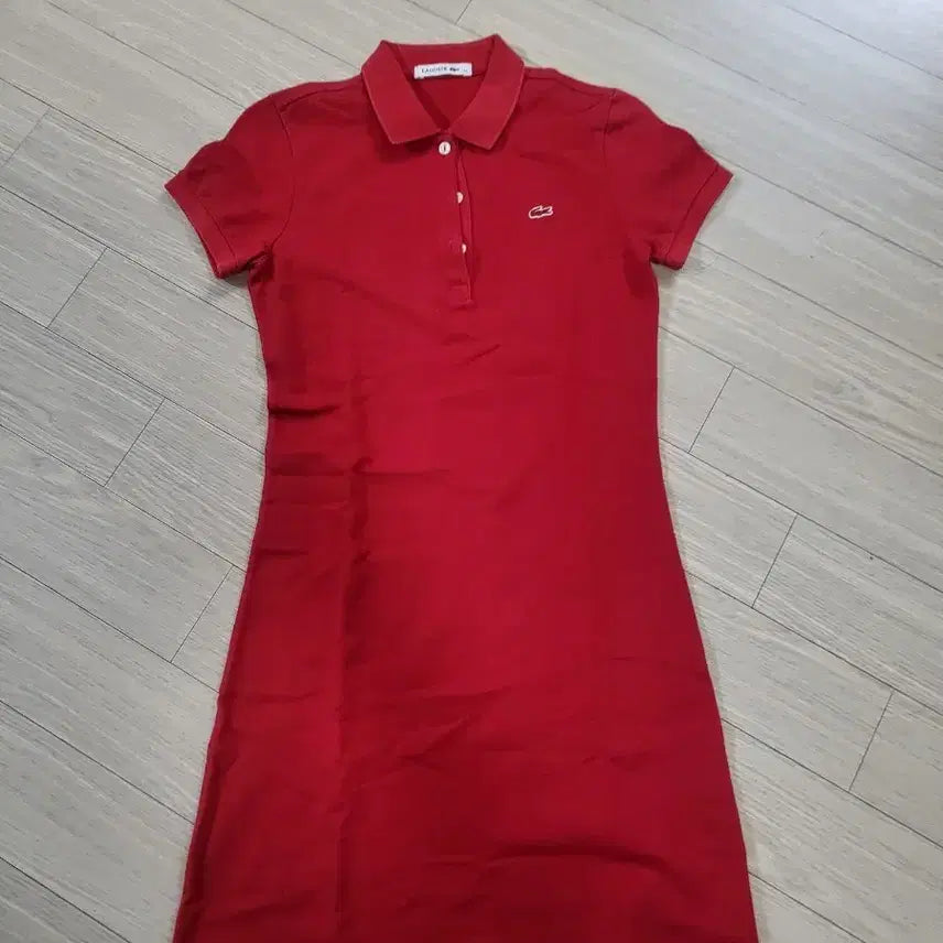 [SOLD OUT] 라코스테 레드 피케 원피스
