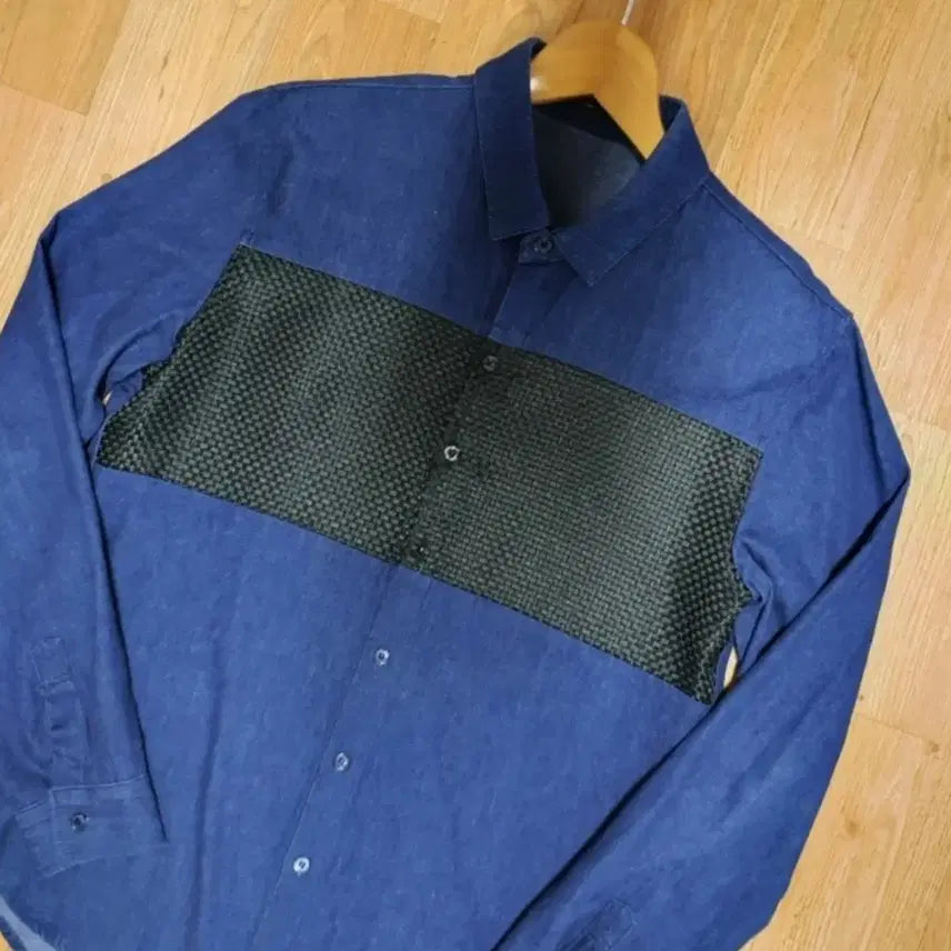 [BUNJANG] Drawfit Dark Wash Denim Shirt Size 100 / draw fit 드로우핏 진청 데님 셔츠. 100. 새거수준
