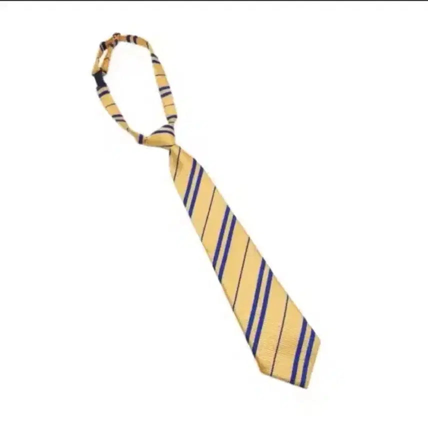[BUNJANG] Striped Necktie Butter Yellow / 줄무늬 넥타이 버터옐로우