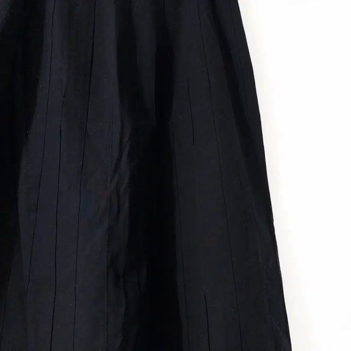 [BUNJANG] Vintage Pleated Long Skirt - Black / 빈티지 플리츠 롱 스커트 / 블랙
