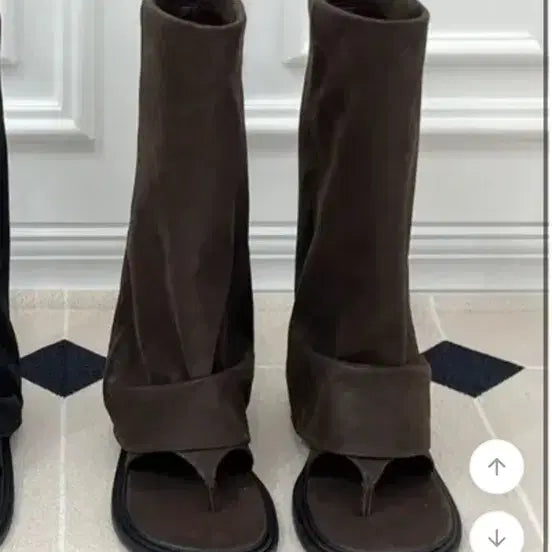 [BUNJANG] Abangdew Suede Sandal Boot Warmers / 스웨이드 샌들쪼리부츠워머 에이블리 아방듀