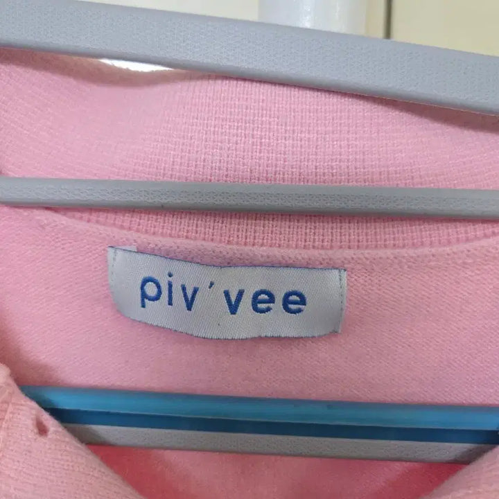 [BUNJANG] PB Polo Neck Long Sleeve Knit Pink / 피브이 폴로넥 긴팔 니트 핑크