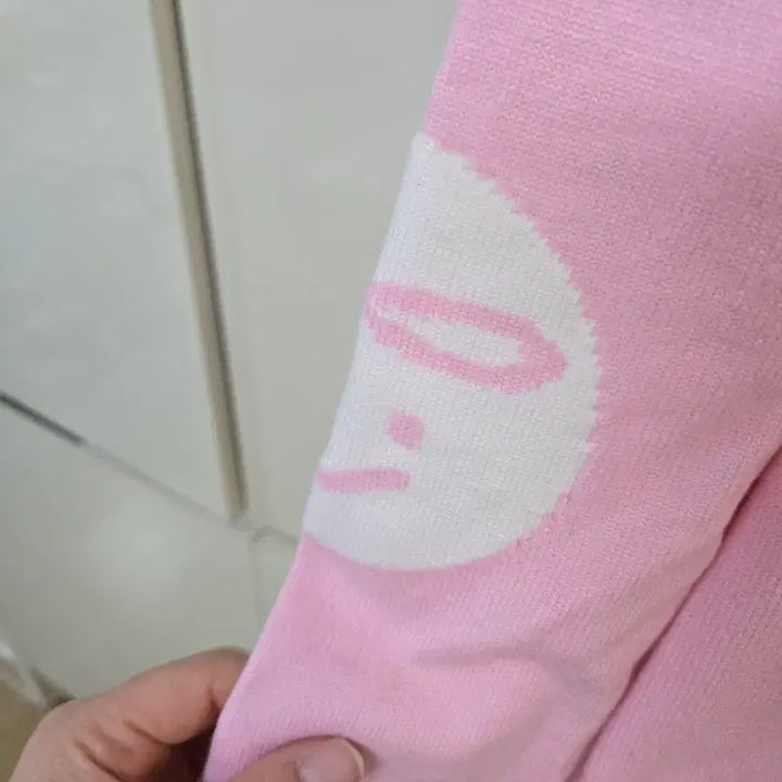 [BUNJANG] PB Polo Neck Long Sleeve Knit Pink / 피브이 폴로넥 긴팔 니트 핑크