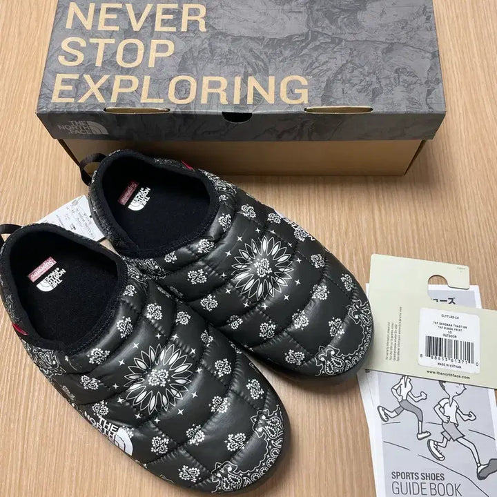 [BUNJANG] Supreme x The North Face Bandana Mule Shoes / (새상품) 슈프림 노스페이스 반다나 뮬 280