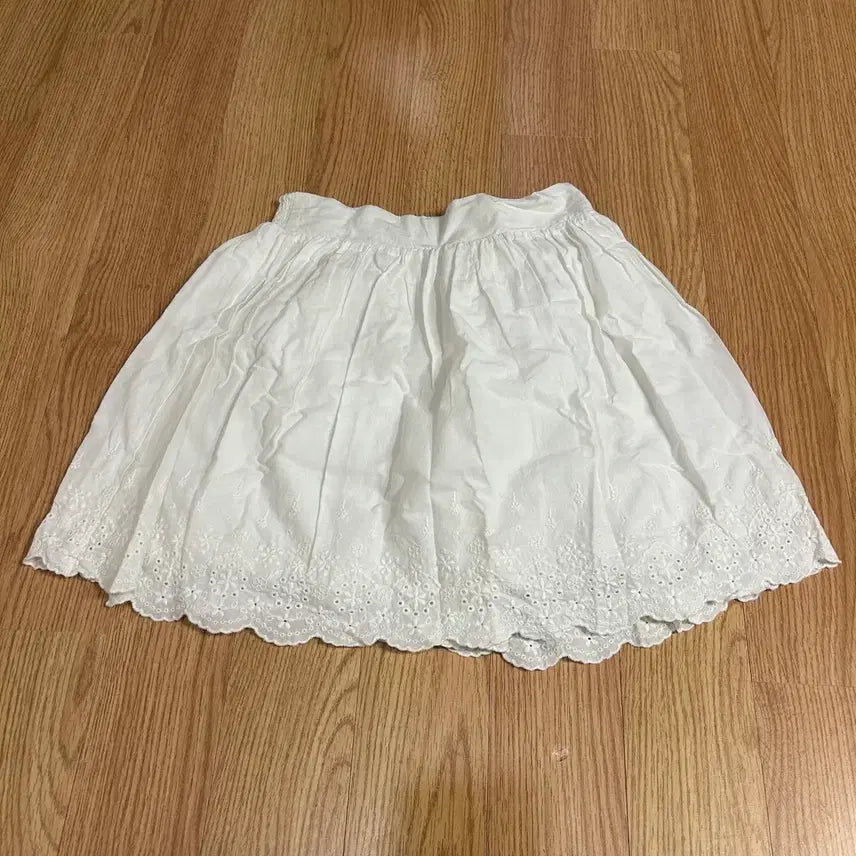 [BUNJANG] Vintage Punching Lace Banding Skirt / 빈티지 펀칭 밴딩 스커트