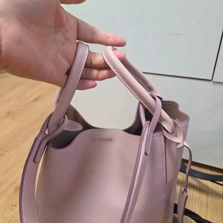 [BUNJANG] Beanpole Pink Leather Tote Bag / 빈폴 가방
