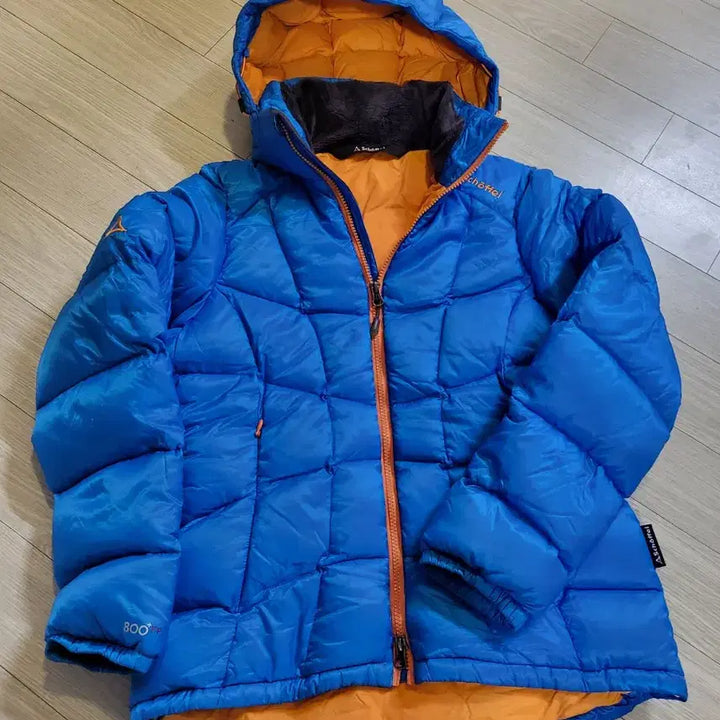 [BUNJANG] Scheffel Blue Orange Puffer Jacket / 쉐펠 블루 오렌지 패딩 자켓