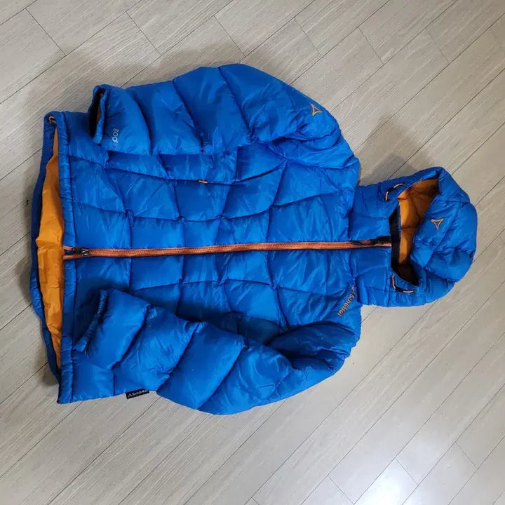 [BUNJANG] Scheffel Blue Orange Puffer Jacket / 쉐펠 블루 오렌지 패딩 자켓
