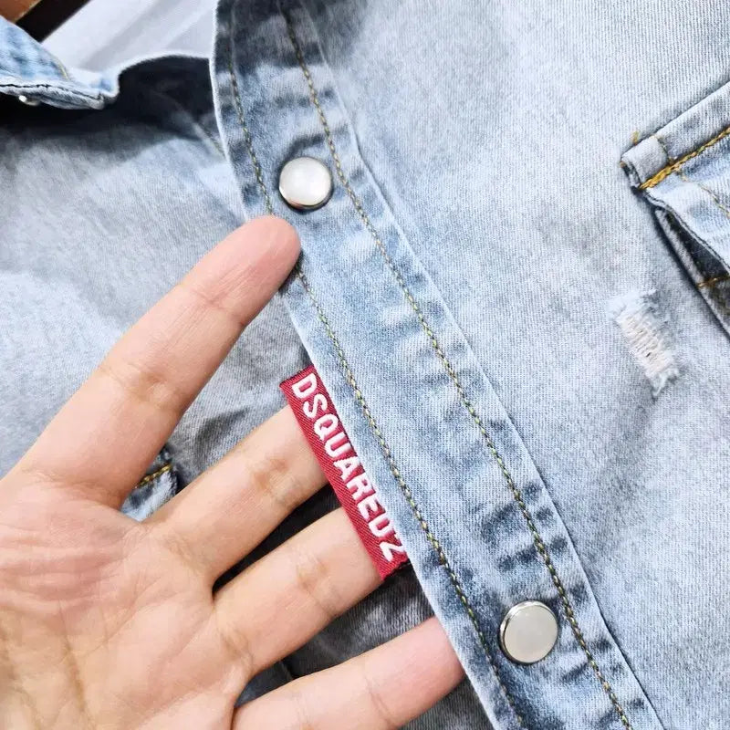 [BUNJANG] DSQUARED2 Washed Denim Shirt Men&