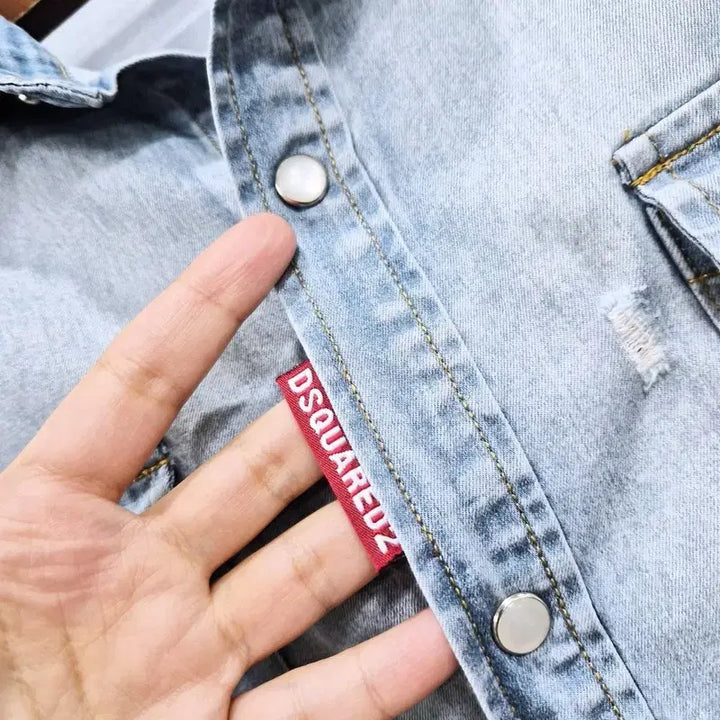 [BUNJANG] DSQUARED2 Washed Denim Shirt Men&