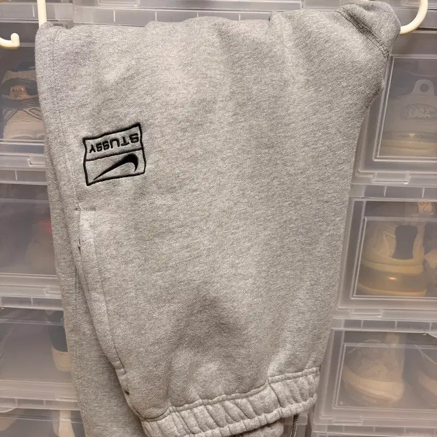 [BUNJANG] Nike Stussy NRG Fleece Pants Grey S / 나이키 스투시 NRG 플리스 팬츠 회색 S