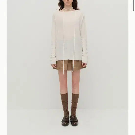 [BUNJANG] AvieMoha Mohair Light Relax Two-Way Sweater (Ivory) / 아비에무아 모헤어 라이트 릴랙스 투 웨이 스웨터 (아이보리)